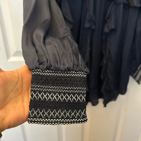 ! TULAROSA Mini Dress Blue size M - Picture 3 of 5